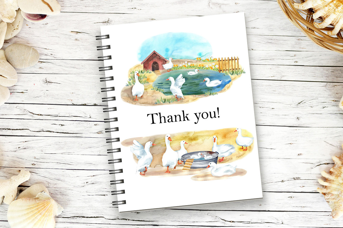 Duck village, an Animal Illustration by JennyColorArt (Photo 6 of 6)