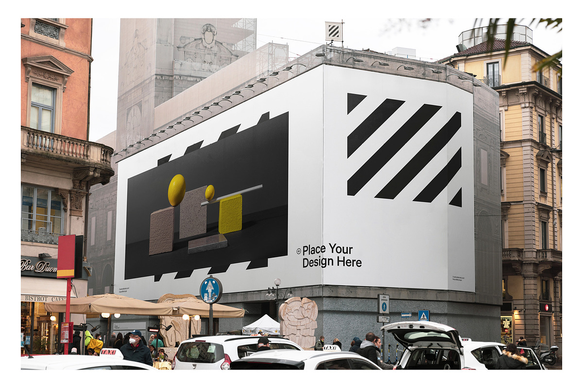 Urban Corner Billboard XXL Mockup, a Product Mockup by HAZARD MOCKUPS (Photo 7 of 8)