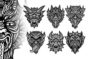 Oni Mask Set