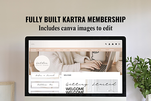 Kartra Membership - Rose Gold Bundle, a Landing Page Template by Solana Creative Co.