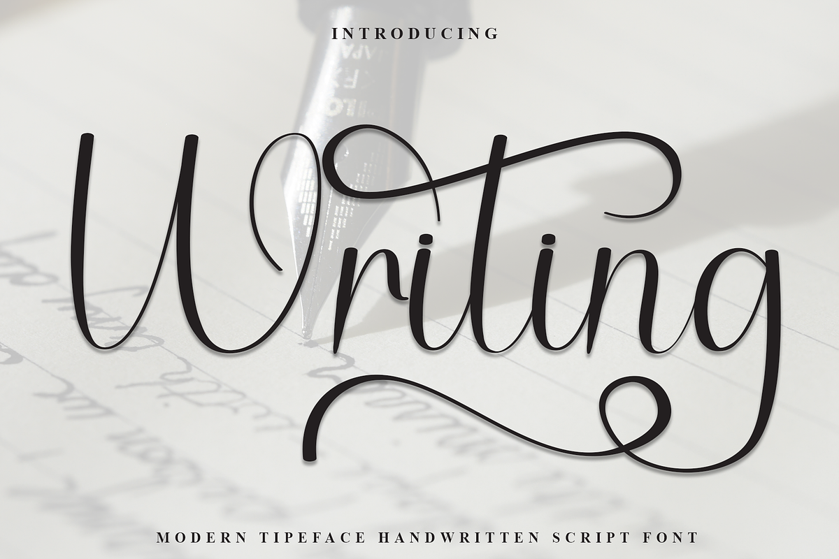 Writing, a Handwritten Font by InermediaSTUDIO (Photo 1 of 8)