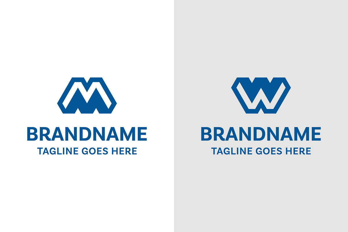 Letters MM or WW Monogram Logo, a Branding & Logo Template by Pray Art Design Studio (Photo 1 of 2)