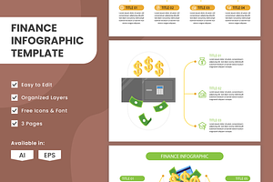 Finance Infographic Template, a Templates & Theme by Bartama Graphic