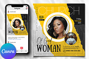 Woman of God Flyer | Canva Flyer, a Social Media Template by Design Up (Thumbnail 1 of 2)