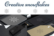 Creative snowflakes, an Outline Icon by popcic (Thumbnail 1 of 3)
