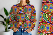 Aboriginal Orbs Seamless Repeat, a Pattern Graphic by Sharon Schwalbe (Thumbnail 1 of 6)
