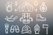 Camping Set Outlined & Colored, an Icon by DeniseUytiepo (Thumbnail 4 of 5)
