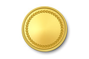 Vector Realistic Golden Coin Set., an Object Graphic by Gomolach (Thumbnail 3 of 7)