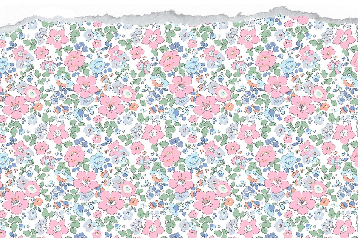 Baby Floral Seamless Patterns, a Wallpaper Graphic by Lembrik's Artworks (Photo 4 of 9)