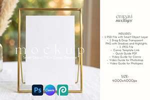 Frame Mockup 5x7, an Advertising Mockup by EmpaviMockups