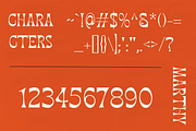 Marthy - Psychedelic Retro Display, a Font by HipFonts (Thumbnail 6 of 9)