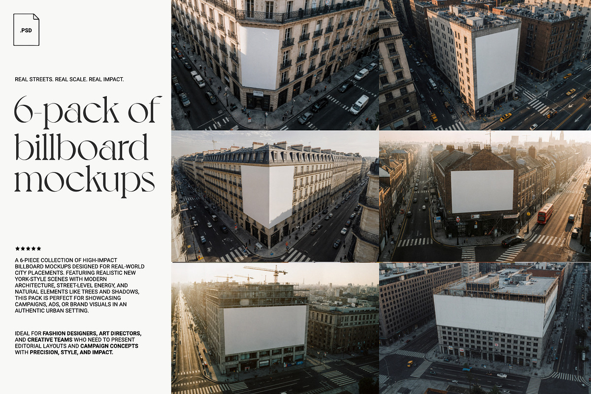 Fashion City Billboard Set / 6-Pack, a Mockup by ReAffirm (Photo 5 of 17)