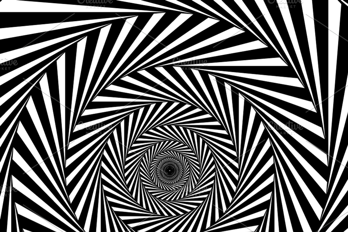 Black and white stripes illusion, a Decorative Illustration by BestPics