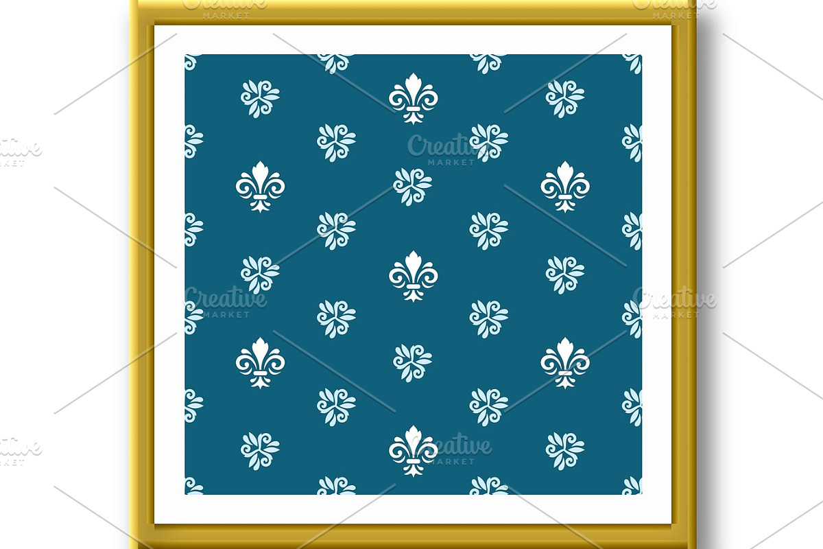 Seamless Vector Pattern With Royal, a Pattern Graphic by FineArtStudio (Photo 3 of 3)
