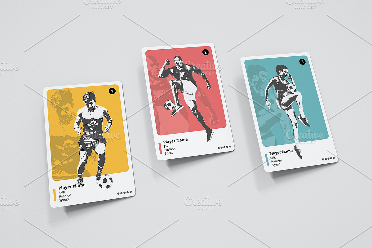 Trading Card Mockups, a Print Template by CreativeClick (Photo 4 of 6)