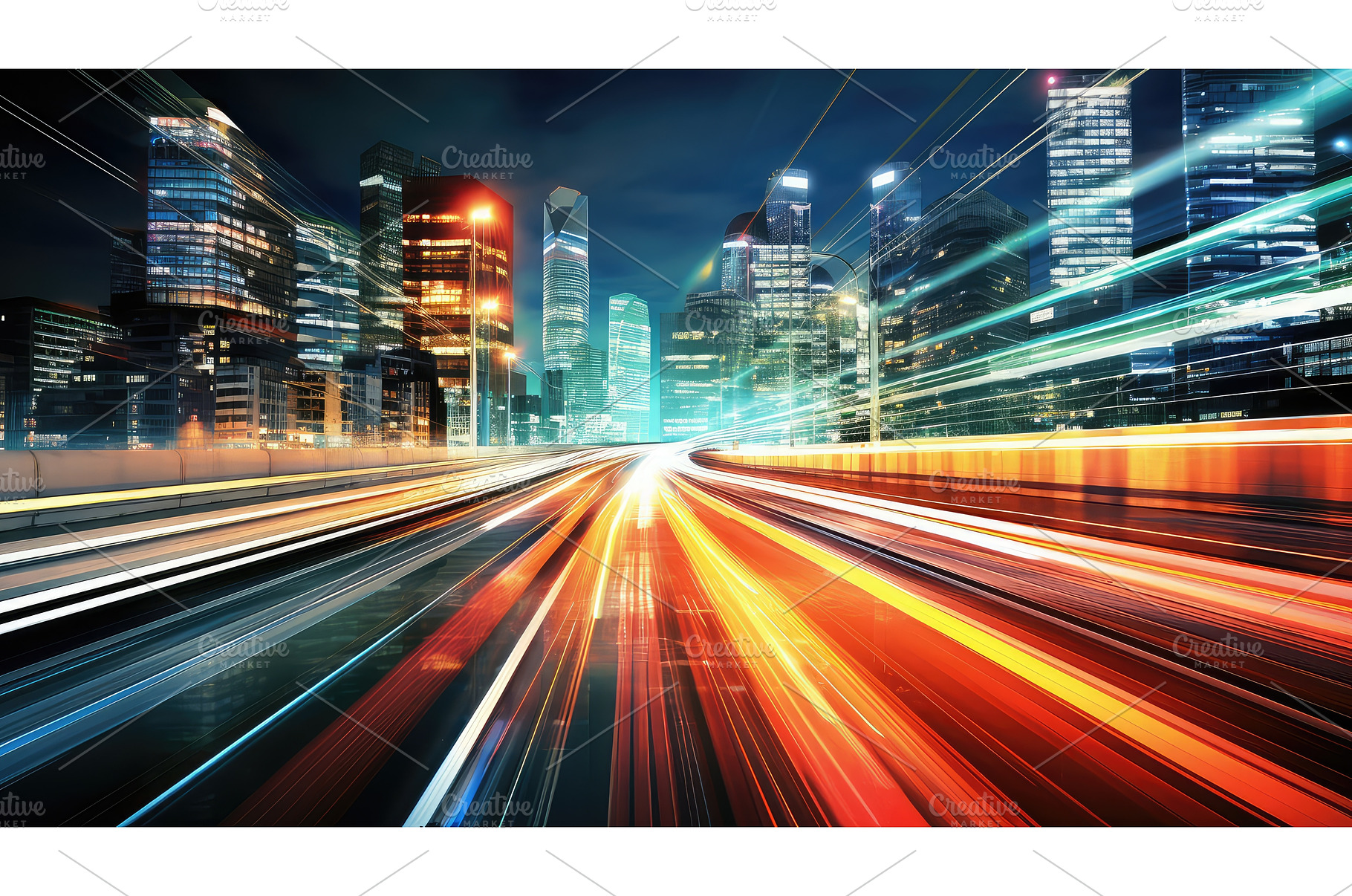 traffic urban road background ai, a Transportation Photo by pikepicture