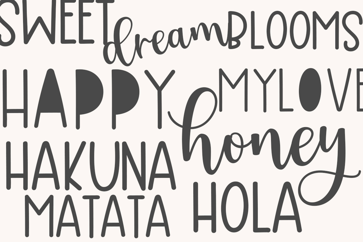 Hailey Trio Font, a Script Font by Natural Ink Studio (Photo 3 of 8)