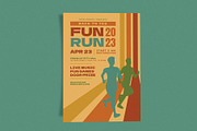 70s Fun Run, a Flyer Template by Me55enjah Design (Thumbnail 2 of 4)