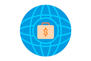 Global Flat Icon, a Duotone Icon by Pexelpy (Thumbnail 2 of 3)