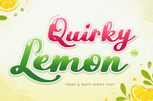 Quirky Lemon - Playful Script Font