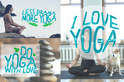 SALE! Yoga with a girl illustrations, a Decorative Illustration by Fli Store (Thumbnail 7 of 8)