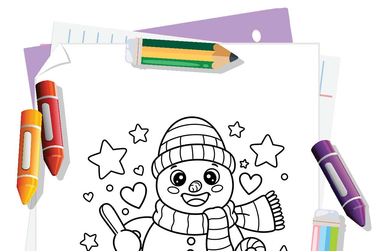 Christmas Stress Relief Book Pages, an Illustration by one-touch (Photo 5 of 7)