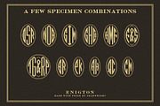 Enigton (Monograms from 1923), a Font by Unember (Thumbnail 4 of 5)