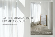 White Minimalistic Frame Mockup, a Product Mockup by ArtwithFrame (Thumbnail 2 of 5)