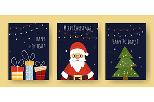 Set of Happy New Year and Merry, an Object Illustration by Tati_Kli