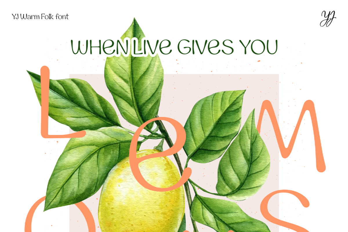YJ Warm Folk, a Handwritten Font by YENTY JAP CO (Photo 12 of 24)