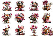 Whimsical Spring Animals Clipart, an Illustration by Dream Creation (Thumbnail 3 of 4)