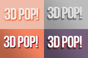 3D POP! Photoshop Effects Vol. 2