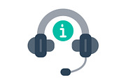 Head phone Flat Icon, a Duotone Icon by Pexelpy (Thumbnail 1 of 2)