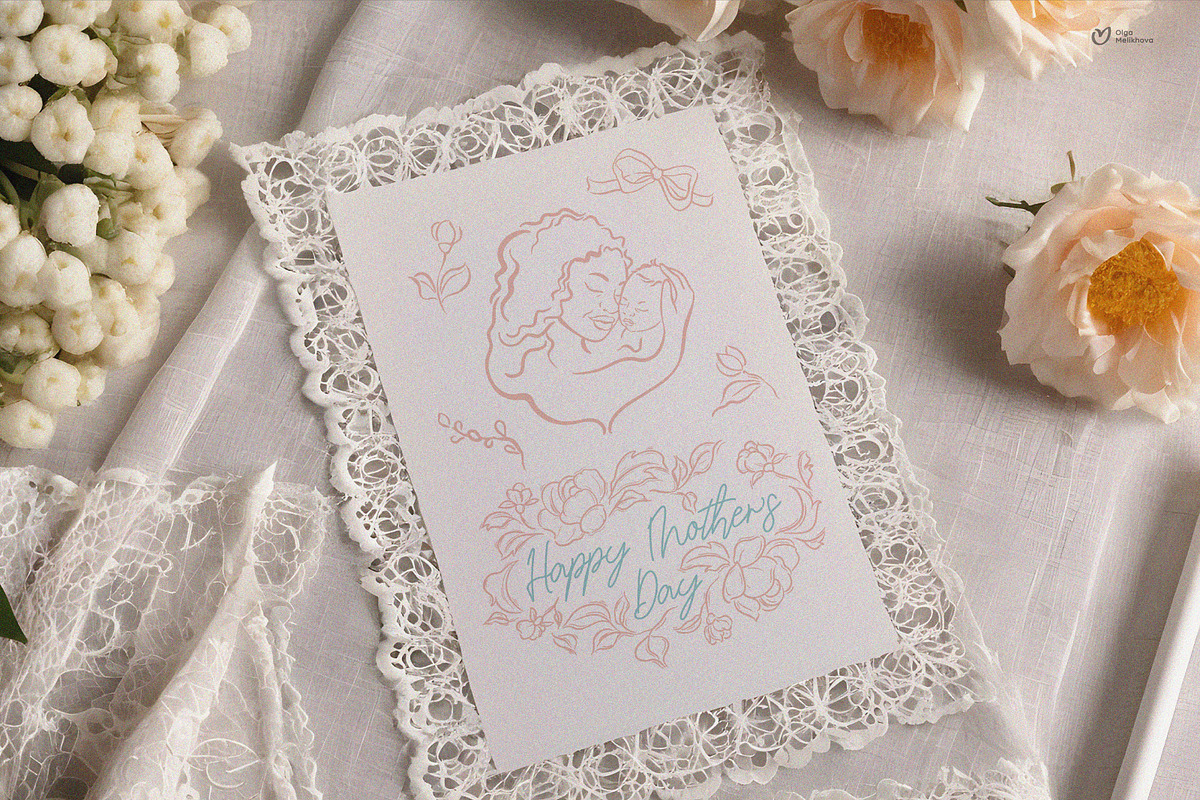 Mother's Day SVG Bundle, an Illustration by ollalya (Photo 6 of 9)