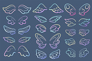 Angel Wings SVG PNG Vector Clipart, a Decorative Illustration by RabbitAndPencil (Thumbnail 5 of 5)