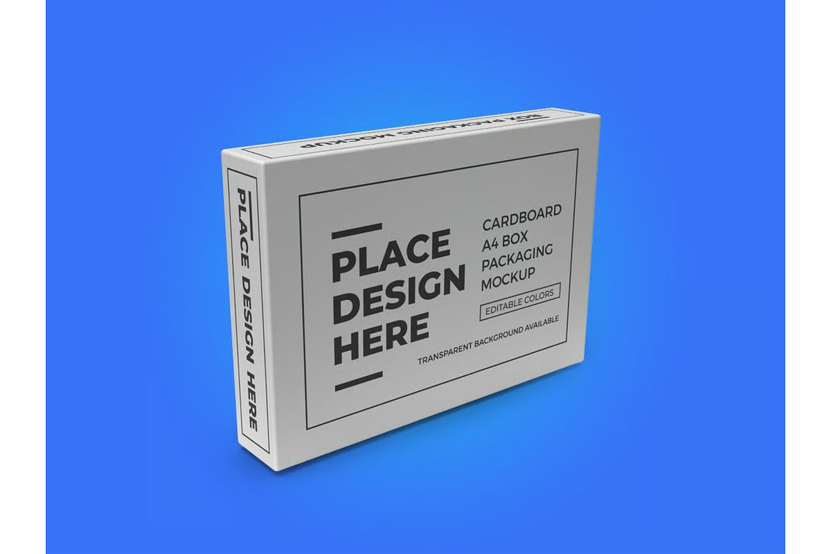 A4 Paper Box Packaging Mockup, a Packaging Mockup by DesignRushMarket (Photo 8 of 11)