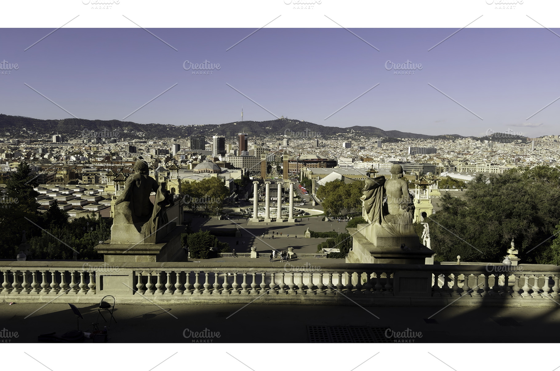 Panoramic view of barcelona, an Architecture Photo by Media Whale Stock