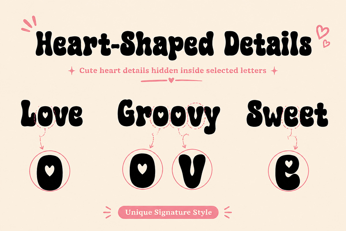 Heartsy Groovy, a Slab Serif Font by Wow Magic (Photo 4 of 4)
