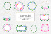Watercolor Flower Garden Collection, an Illustration by SunnJaneArt (Thumbnail 9 of 14)