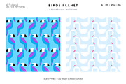 Birds Planet Geometric Patterns, a Pattern Graphic by Designnina Shop (Thumbnail 9 of 12)
