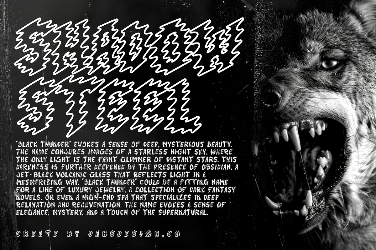 Throne Resonance Metal Thorn Display, a Blackletter Font by dansdesign (Photo 5 of 12)