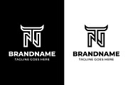 Letters TN or NT Bull Logo, a Branding & Logo Template by Pray Art Design Studio (Thumbnail 2 of 2)