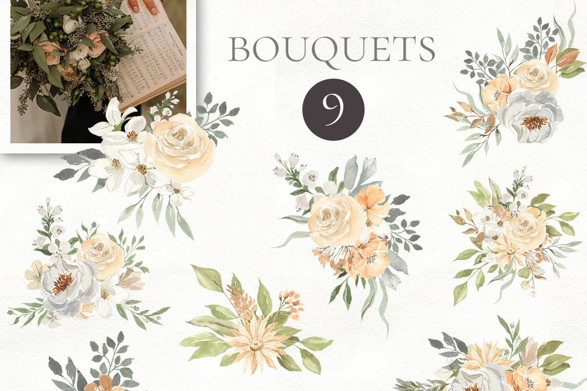 Vanilla summer. Watercolor flowers, a Decorative Illustration by Love Watercolor Store (Photo 2 of 6)