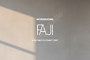 Faji | Modern Luxury Serif Typeface, a Font by Astuti Studio (Thumbnail 1 of 14)