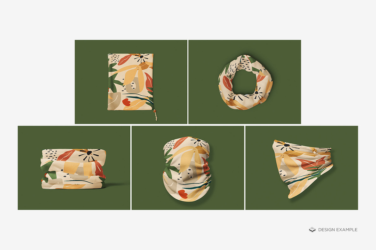 Neck Gaiter Mock-up, an Apparel Mockup by Branda Keeps (Photo 5 of 16)
