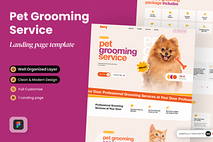 Pet Grooming Service Landing Page