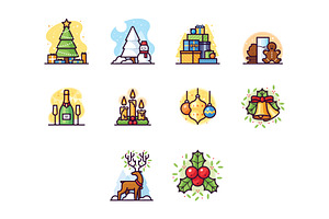 Christmas And New Year Illustrations