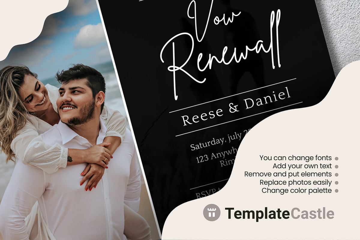 Vow Renewal Elegance, a Design Template by TemplateCastleStore (Photo 3 of 3)