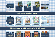 Bookstagram Cottagecore Template, a Social Media Template by PixelBloomClub (Thumbnail 4 of 8)