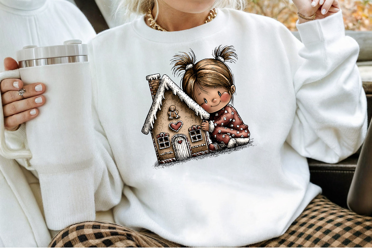 Christmas Kids Watercolor Clipart, an Illustration by Sublimation Artist (Photo 4 of 6)